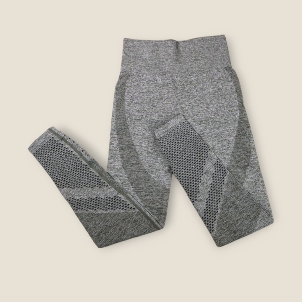 PINK Victoria Secret Leggings Womens Size XSmall Gray Green Seamless Compression